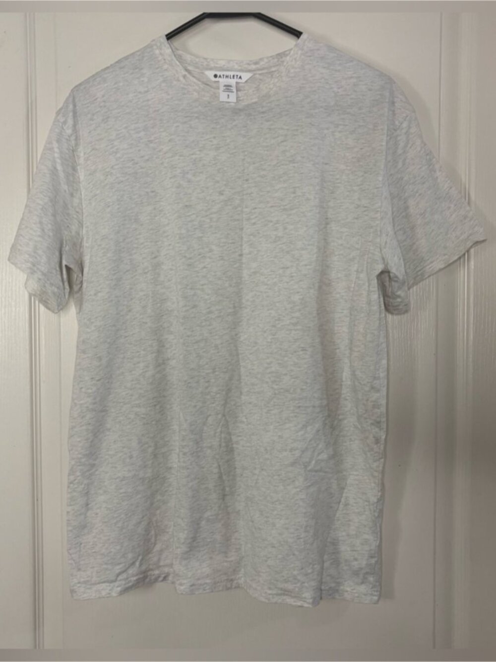 Athleta Heather Gray Short-Sleeve Crewneck Tee